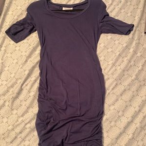 Motherhood maternity navy blue dress